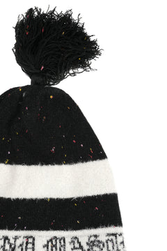 Load image into Gallery viewer, mastermind JAPAN CASHMERE TWEED BEANIE (BLACK)