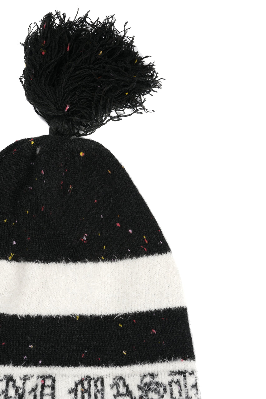 Load image into Gallery viewer, mastermind JAPAN CASHMERE TWEED BEANIE (BLACK)