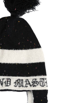 Load image into Gallery viewer, mastermind JAPAN CASHMERE TWEED BEANIE (BLACK)