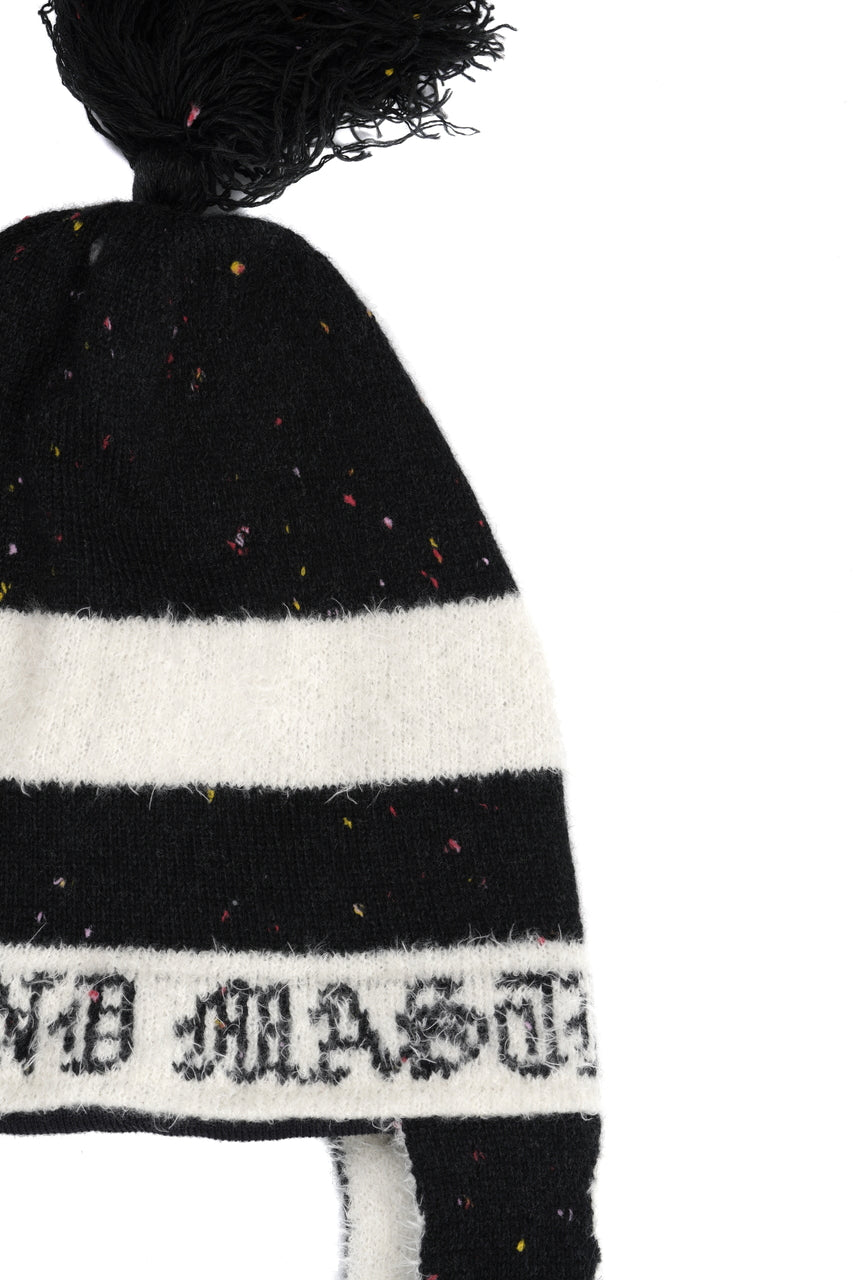 Load image into Gallery viewer, mastermind JAPAN CASHMERE TWEED BEANIE (BLACK)