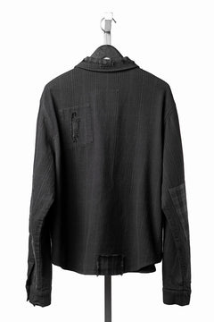 画像をギャラリービューアに読み込む, Professor.E REPAIRED FLANNEL SHIRT (BLACK)
