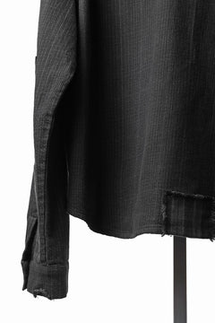画像をギャラリービューアに読み込む, Professor.E REPAIRED FLANNEL SHIRT (BLACK)
