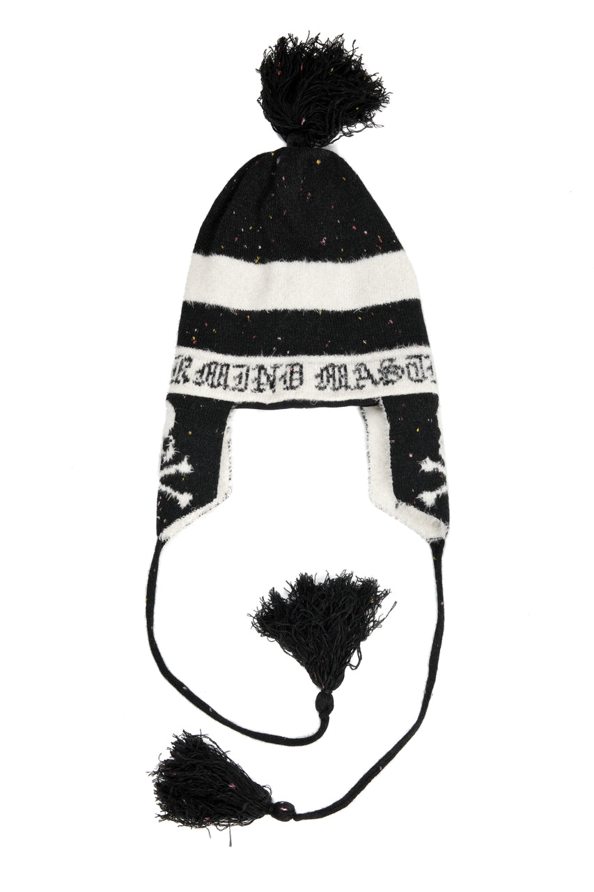 Load image into Gallery viewer, mastermind JAPAN CASHMERE TWEED BEANIE (BLACK)