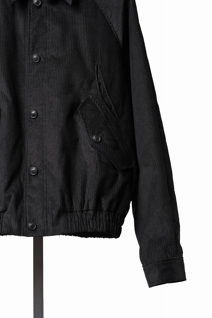 画像をギャラリービューアに読み込む, Professor.E CORDUROY HARRINGTON JACKET (BLACK)