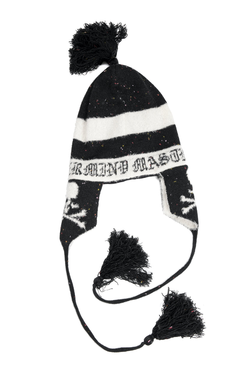 Load image into Gallery viewer, mastermind JAPAN CASHMERE TWEED BEANIE (BLACK)