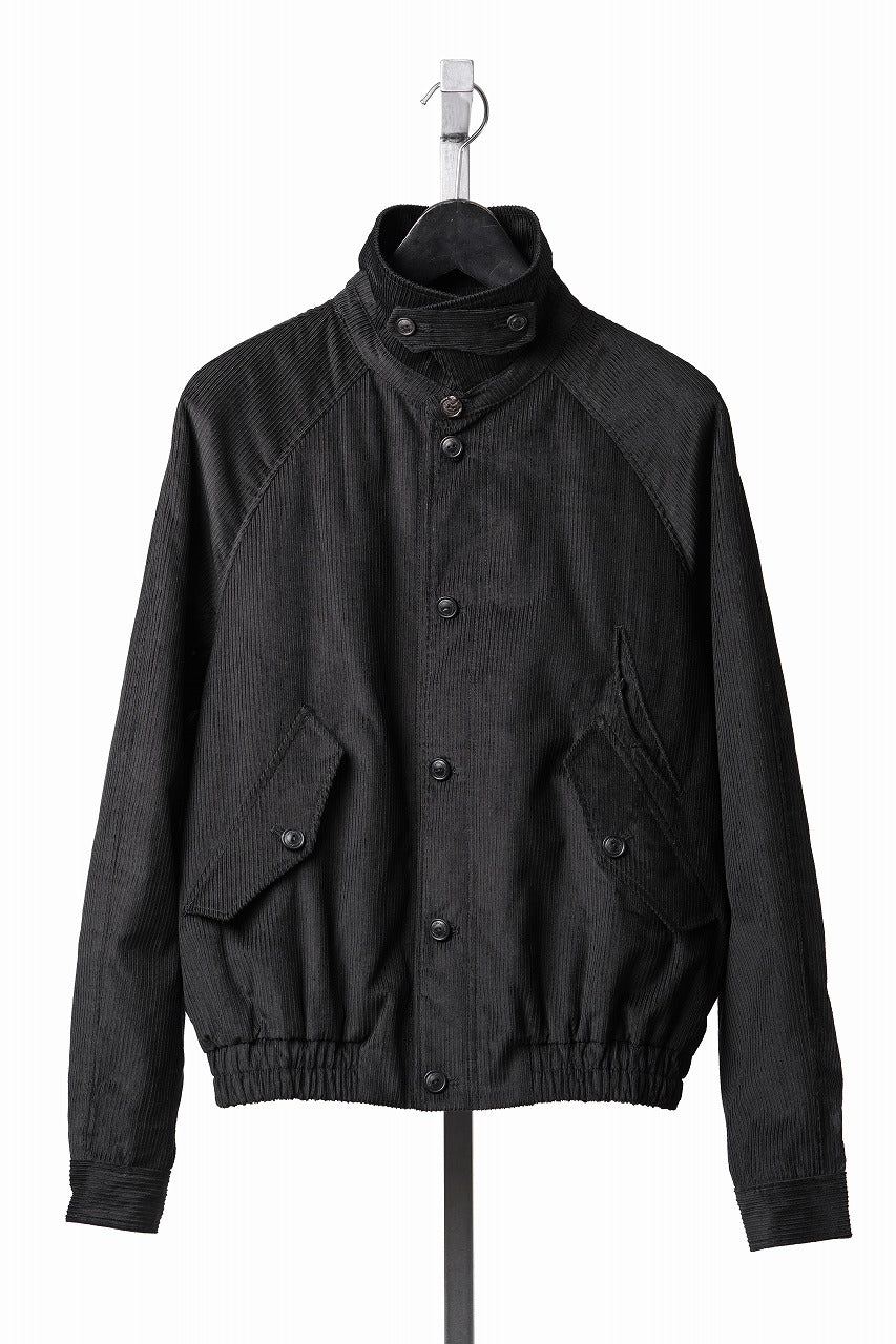 画像をギャラリービューアに読み込む, Professor.E CORDUROY HARRINGTON JACKET (BLACK)