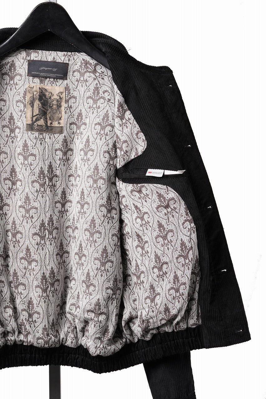 画像をギャラリービューアに読み込む, Professor.E CORDUROY HARRINGTON JACKET (BLACK)