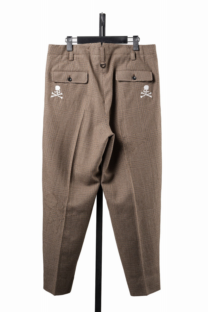 Load image into Gallery viewer, mastermind JAPAN WOOL CHECK TROUSERS (GLEN CHECK)