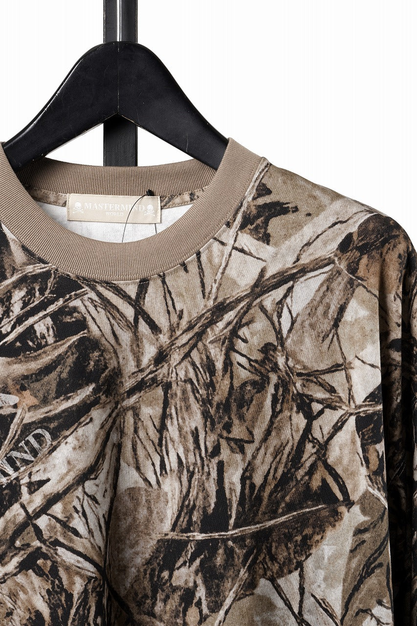 Load image into Gallery viewer, MASTERMIND WORLD OG FOREST CAMO LS TEE (SEPIA FOREST CAMO)