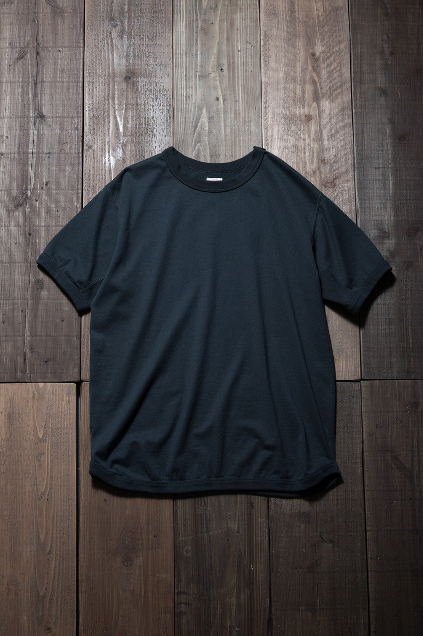 Load image into Gallery viewer, FULLCOUNT FLAT SEAM HEAVY WEIGHT S/S T SHIRT / ORIGINAL 30/2 TIGH TENSION JERSEY (INK BLACK)