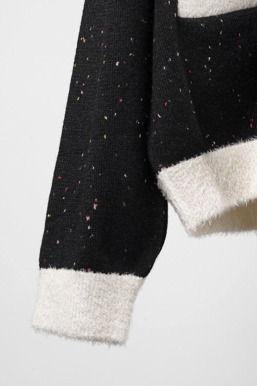 Load image into Gallery viewer, mastermind JAPAN CASHMERE TWEED CARDIGAN (BLACK)