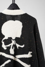 Load image into Gallery viewer, mastermind JAPAN CASHMERE TWEED CARDIGAN (BLACK)