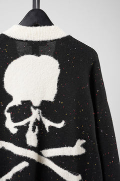 Load image into Gallery viewer, mastermind JAPAN CASHMERE TWEED CARDIGAN (BLACK)