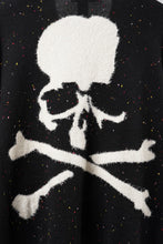 Load image into Gallery viewer, mastermind JAPAN CASHMERE TWEED CARDIGAN (BLACK)
