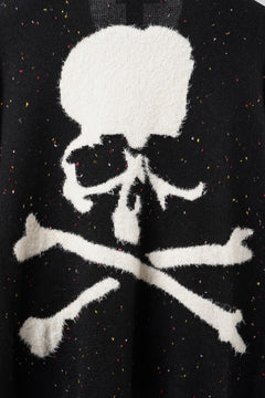 Load image into Gallery viewer, mastermind JAPAN CASHMERE TWEED CARDIGAN (BLACK)