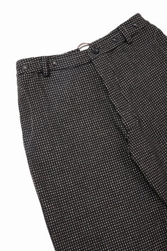 画像をギャラリービューアに読み込む, A TENTATIVE ATELIER exclusive George BUTTONED JACQUARD WORKER PANTS (DARK BROWN)