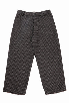 画像をギャラリービューアに読み込む, A TENTATIVE ATELIER exclusive George BUTTONED JACQUARD WORKER PANTS (DARK BROWN)