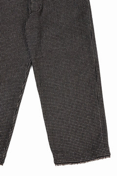 画像をギャラリービューアに読み込む, A TENTATIVE ATELIER exclusive George BUTTONED JACQUARD WORKER PANTS (DARK BROWN)