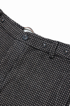 画像をギャラリービューアに読み込む, A TENTATIVE ATELIER exclusive George BUTTONED JACQUARD WORKER PANTS (DARK BROWN)