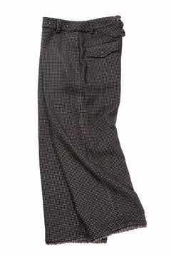 画像をギャラリービューアに読み込む, A TENTATIVE ATELIER exclusive George BUTTONED JACQUARD WORKER PANTS (DARK BROWN)
