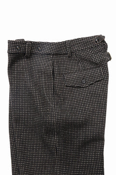 画像をギャラリービューアに読み込む, A TENTATIVE ATELIER exclusive George BUTTONED JACQUARD WORKER PANTS (DARK BROWN)