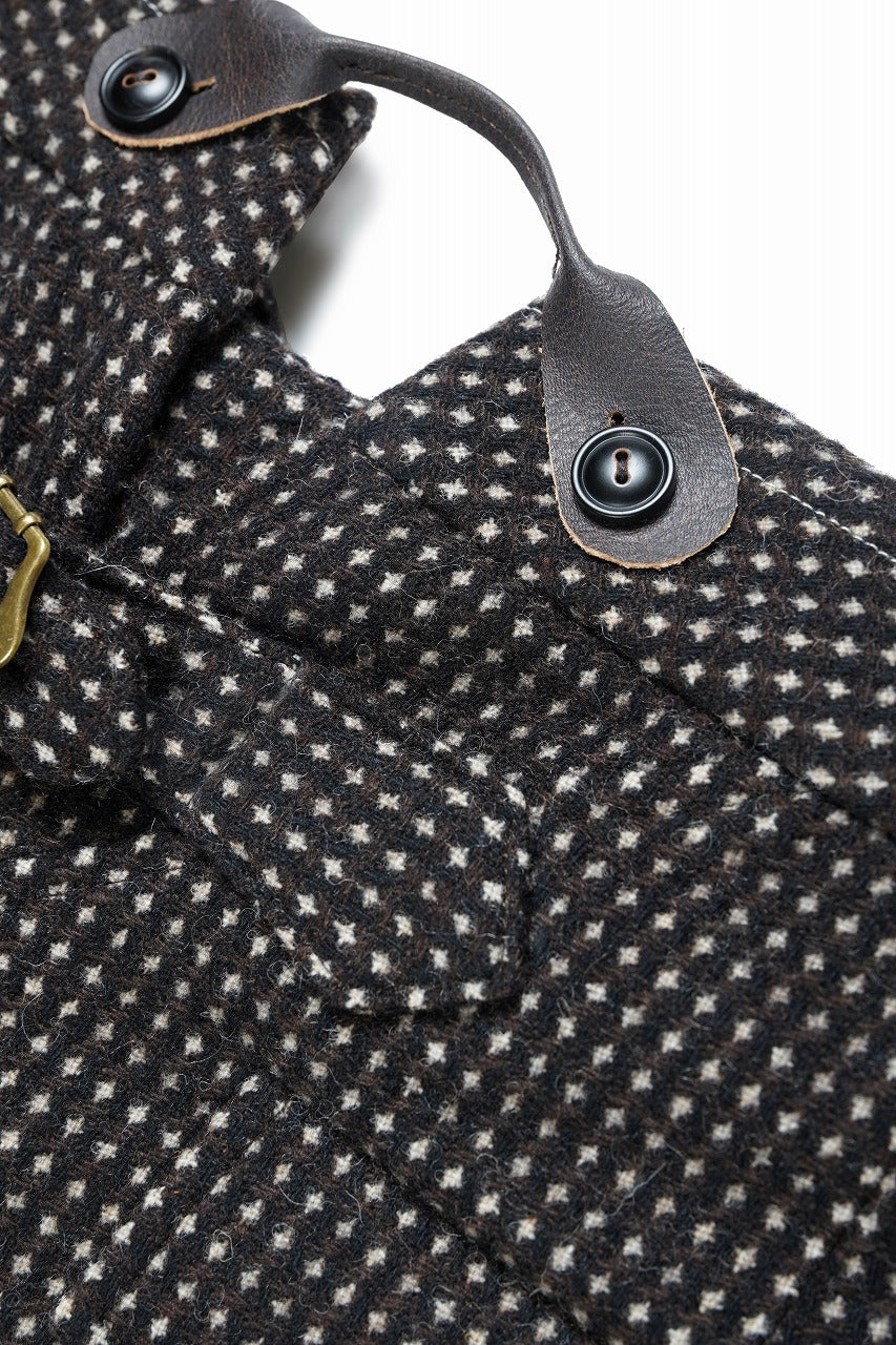 画像をギャラリービューアに読み込む, A TENTATIVE ATELIER exclusive George BUTTONED JACQUARD WORKER PANTS (DARK BROWN)