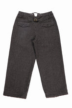 画像をギャラリービューアに読み込む, A TENTATIVE ATELIER exclusive George BUTTONED JACQUARD WORKER PANTS (DARK BROWN)