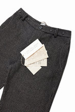 画像をギャラリービューアに読み込む, A TENTATIVE ATELIER exclusive George BUTTONED JACQUARD WORKER PANTS (DARK BROWN)