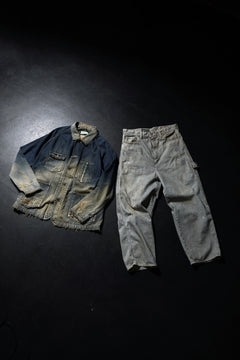 Load image into Gallery viewer, FULLCOUNT x N/07 x LOOM exclusive WIDE TAPERED DENIM PANTS / 11.5oz ZIMBABWE DENIM (INDIGO BLUE / ONE WASHED)
