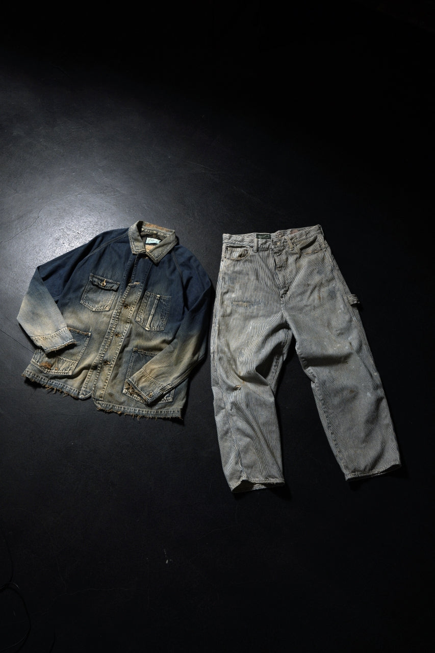 Load image into Gallery viewer, FULLCOUNT x N/07 x LOOM exclusive WIDE TAPERED DENIM PANTS / 11.5oz ZIMBABWE DENIM (INDIGO BLUE / ONE WASHED)