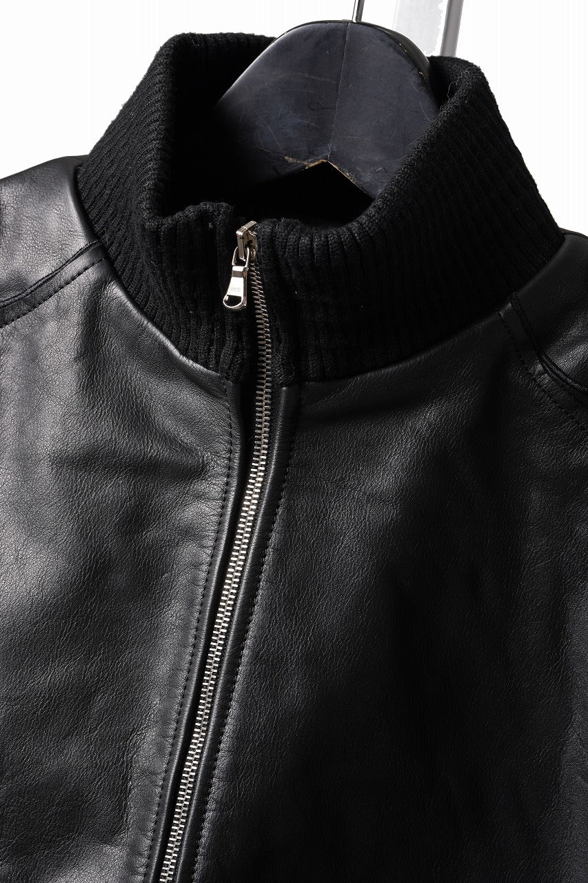 画像をギャラリービューアに読み込む, Professor.E DECK ZIP LEATHER JACKET (BLACK)