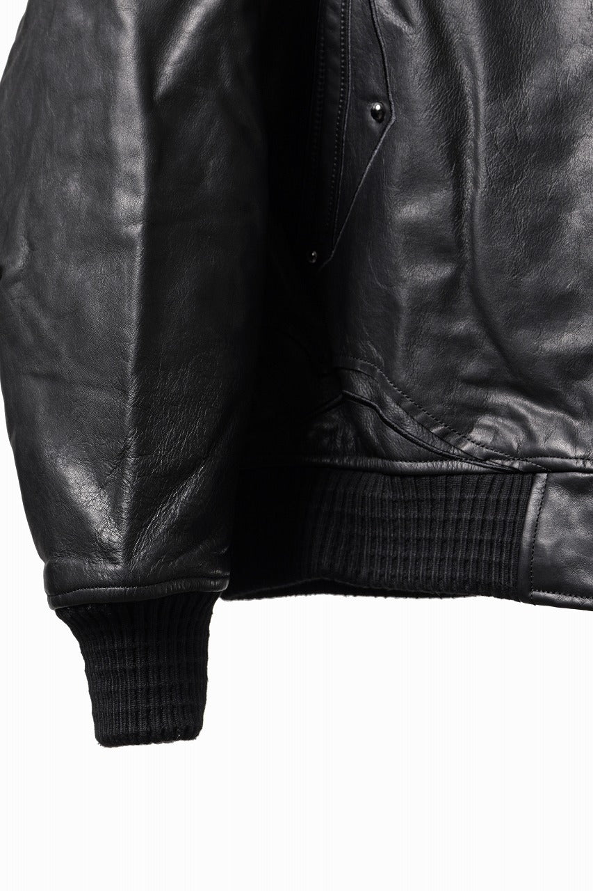 画像をギャラリービューアに読み込む, Professor.E DECK ZIP LEATHER JACKET (BLACK)