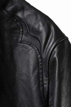 画像をギャラリービューアに読み込む, Professor.E DECK ZIP LEATHER JACKET (BLACK)