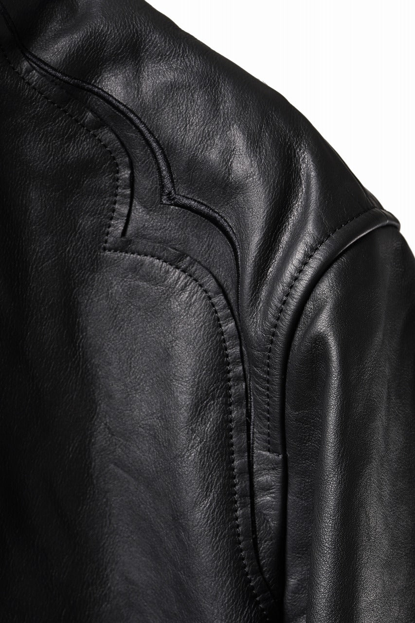 画像をギャラリービューアに読み込む, Professor.E DECK ZIP LEATHER JACKET (BLACK)