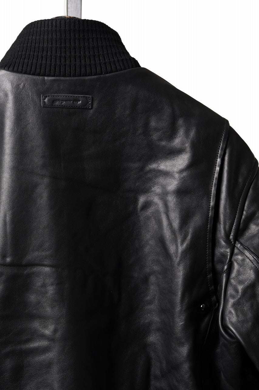 画像をギャラリービューアに読み込む, Professor.E DECK ZIP LEATHER JACKET (BLACK)