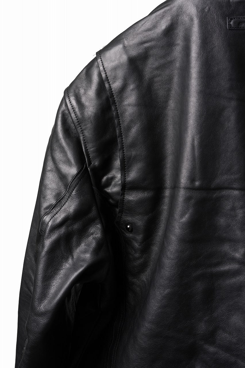 画像をギャラリービューアに読み込む, Professor.E DECK ZIP LEATHER JACKET (BLACK)