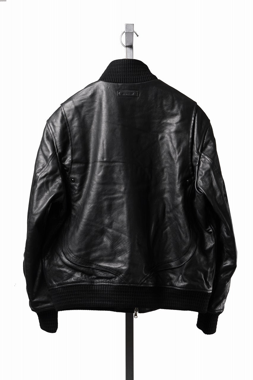画像をギャラリービューアに読み込む, Professor.E DECK ZIP LEATHER JACKET (BLACK)