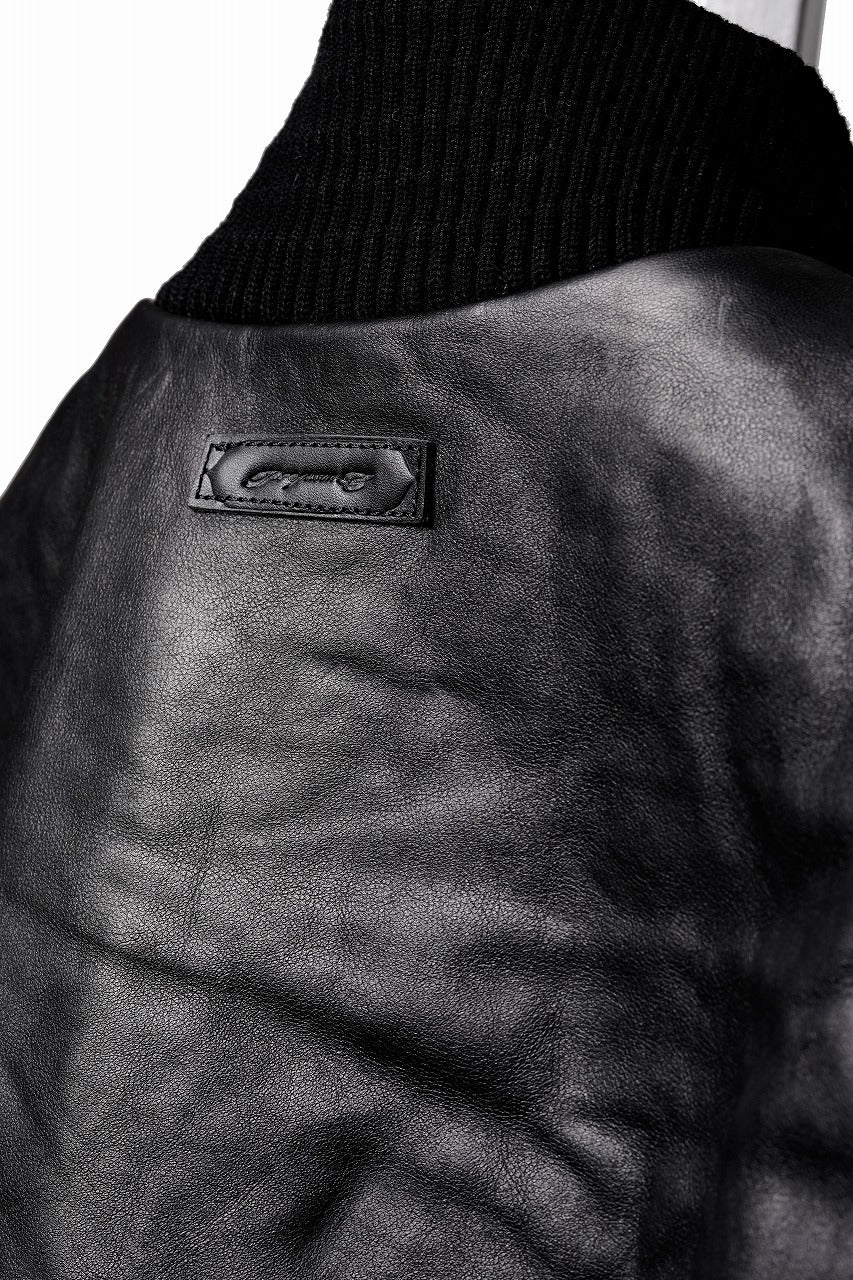 画像をギャラリービューアに読み込む, Professor.E DECK ZIP LEATHER JACKET (BLACK)