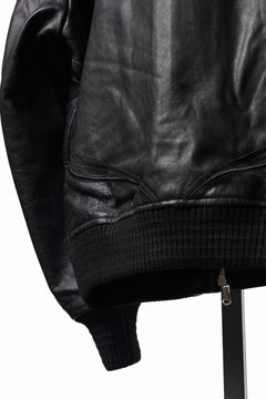 画像をギャラリービューアに読み込む, Professor.E DECK ZIP LEATHER JACKET (BLACK)