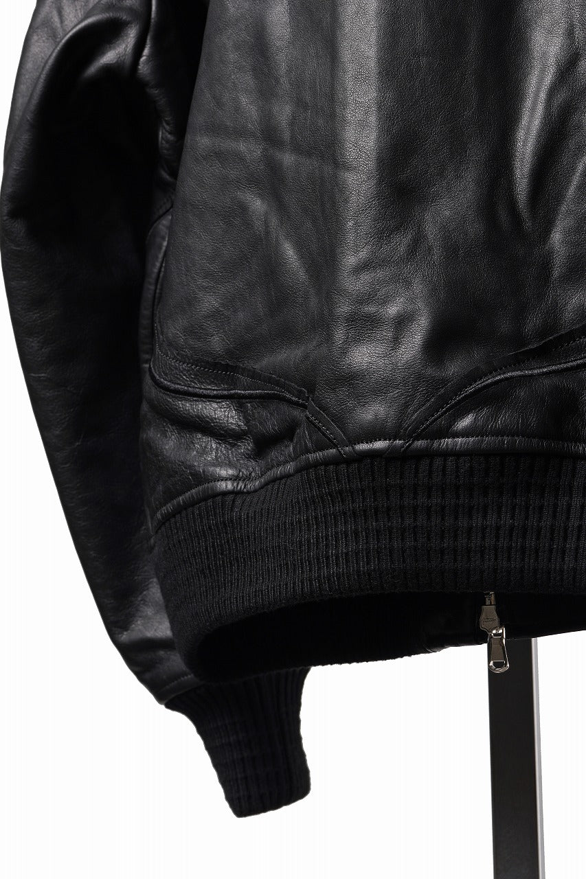 画像をギャラリービューアに読み込む, Professor.E DECK ZIP LEATHER JACKET (BLACK)