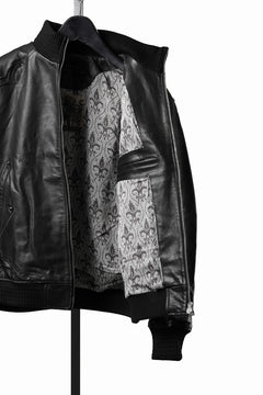 画像をギャラリービューアに読み込む, Professor.E DECK ZIP LEATHER JACKET (BLACK)