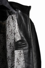 画像をギャラリービューアに読み込む, Professor.E DECK ZIP LEATHER JACKET (BLACK)
