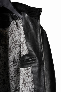 画像をギャラリービューアに読み込む, Professor.E DECK ZIP LEATHER JACKET (BLACK)