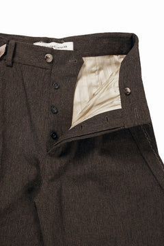 画像をギャラリービューアに読み込む, A TENTATIVE ATELIER exclusive George II  PAINTER`S CROSS WOOLEN BAND PANTS (MILYTARY GREEN)