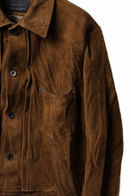 画像をギャラリービューアに読み込む, Professor.E SUEDE TRUCKER JACKET (BROWN)