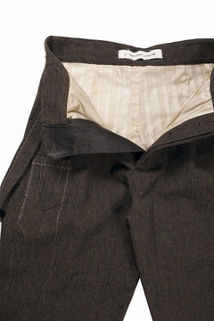 画像をギャラリービューアに読み込む, A TENTATIVE ATELIER exclusive George II  PAINTER`S CROSS WOOLEN BAND PANTS (MILYTARY GREEN)