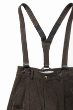 画像をギャラリービューアに読み込む, A TENTATIVE ATELIER exclusive George II  PAINTER`S CROSS WOOLEN BAND PANTS (MILYTARY GREEN)
