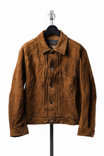 画像をギャラリービューアに読み込む, Professor.E SUEDE TRUCKER JACKET (BROWN)