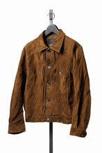 画像をギャラリービューアに読み込む, Professor.E SUEDE TRUCKER JACKET (BROWN)