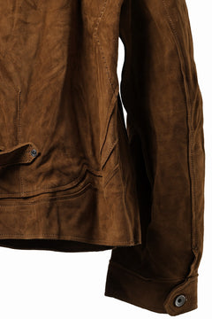 画像をギャラリービューアに読み込む, Professor.E SUEDE TRUCKER JACKET (BROWN)